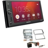 Sony XAV-AX1000 2 DIN Auto Radio USB Bluetooth für Fiat 500 ab 2007 piano black