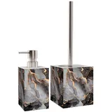 WCShop24 Badezimmer Set Marmor Abstrakt