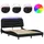 vidaXL Bettgestell mit LED ohne Matratze "Hvar" Schwarz 140x200 cm