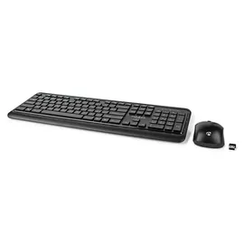 Nedis Maus und Tastatur-Set Wireless Maus- und Tastaturverbindung: USB | 800/1200 / 1600 dpi (US, Kabellos), Tastatur, Schwarz
