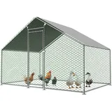 Thanaddo Hühnerstall Hühnerhaus Kleintierstall Freilaufgehege Kleintiergehege Voliere 32