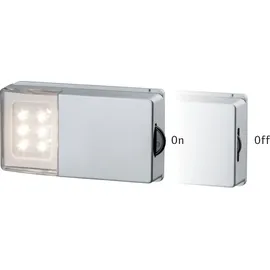 Paulmann SnapLED mit Gleitrolle LED LED fest eingebaut 0.33 W Warmweiß Silber