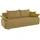 Collection AB Schlafsofa Kunstleder 2-Sitzer Gelb
