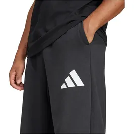 adidas Essentials Wide Leg 3 Bar Logo Joggers Black / White M
