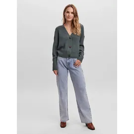 Vero Moda VMLEA LS V-Neck Cuff Cardigan Balsam Grün XS