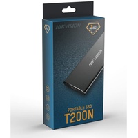 HIKVISION Externe SSD Black T200N 256 GB USB 3.1 Typ C – 450/400 MB/s