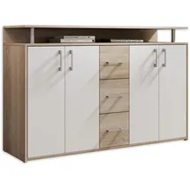 Stella Trading Sideboard 139 x 90 x 34 cm Weiß