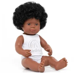 miniland dolls Babypuppe afroamerikanisches Mädchen