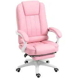 Vinsetto Bürostuhl Kunstleder, Schaumstoff, Nylon, Stahl