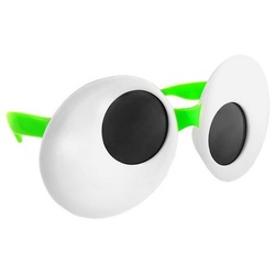 Sun Staches Kostüm Comicaugen grün Partybrille, Lustige Brille in Comic-Optik grün