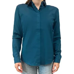 vestino Damen Bluse Sommer-Bluse mit Strass-Details Hemd-Bluse 901299 Dunkel-Blau - 38