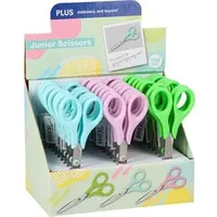 Plus Japan Kinderscheren Junior blau, pink, grün 6,5 cm, 24 St.
