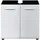 trendteam Waschbeckenunterschrank 2 Türen 60 x 57 x 31 cm Weiß Hochglanz/Grau