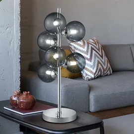 ETC Shop Tischlampe Rauchglas 6 St.