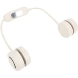 Nackenventilator Mit 3 Einstellbaren Geschwindigkeitsstufen, Ergonomischem Design, Leise Und Faltbar, Ideal Für Strand Und Radfahren (beige).