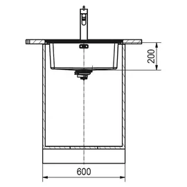 Franke MYX 210-50 A Flächenbündig Edelstahl Excenterbetätigung 580 x 520 mm