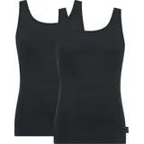 SLOGGI men 24/7 SH 02 Vest 2P 0004 0007 - Schwarz Baumwolle X-Large Herren