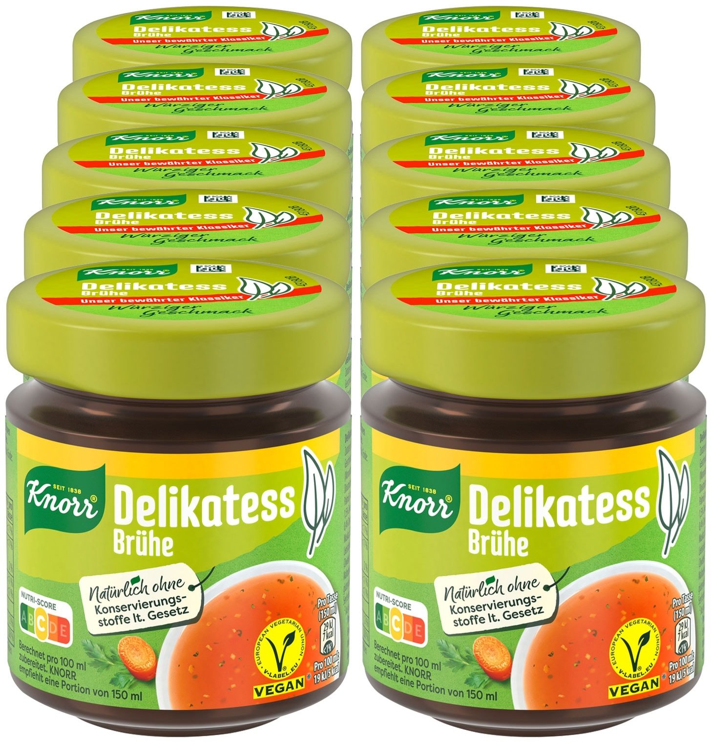 Knorr Delikatess Brühe ergibt 7 L, 10er Pack