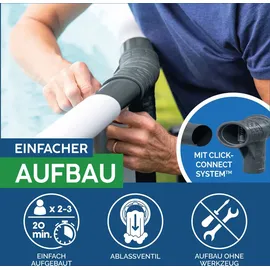 BESTWAY Steel Pro Max Frame Pool Set 396 x 122 cm inkl. Filterpumpe