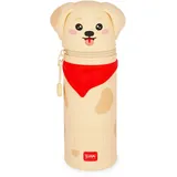 Legami 2-in-1 Federmäppchen aus Silikon - Kawaii - Hund