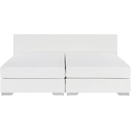Beliani Boxspringbett 160 x 200 cm Weiß