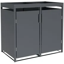 DEGAMO Mülltonnenbox ULM 132 x 124 cm anthrazit