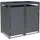 DEGAMO Mülltonnenbox ULM 132 x 124 cm anthrazit