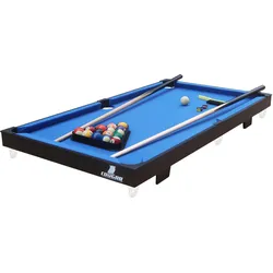 Billardtisch Blau/Schwarz