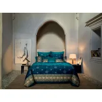 BASSETTI PALLAVICINO Bettwäsche + 1 Kissenhülle aus Baumwollsatin in