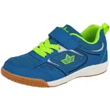 LICO Racine VS Jungen Hallenturnschuh, Blau/ Lemon, 28 EU