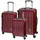 check.in London 2.0 Koffer-Set 3-tlg. carbon/rot