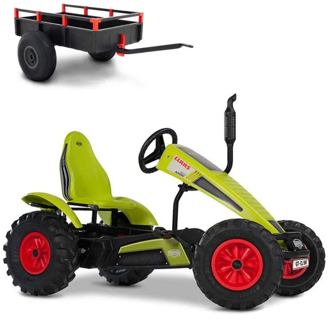 BERG Gokart XL Traxx CLAAS BFR mit Anhänger