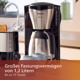 Philips Café Gaia HD7546/20 schwarz/metall