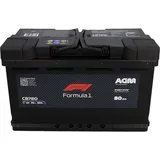 Formula 1 Formula1 Starterbatterie AGM CB780 80Ah 760A Maße: 315x175x190mm
