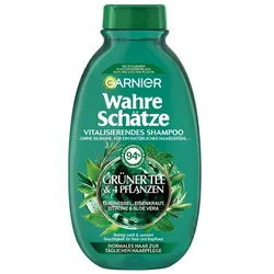 Garnier Wahre Schätze Vitalisierendes Grüner Tee & 4 Pflanzen Shampoo 250 ml 