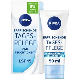 NIVEA Erfrischende Tagespflege Creme mit LSF 15 50 ml