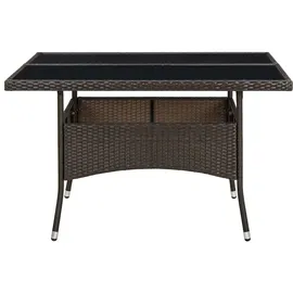 vidaXL Gartentisch 120 x 120 x 75 cm Braun