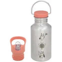 LÄSSIG Trinkflasche aus Edelstahl, Nature 500 ml