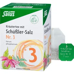 Kräutertee mit Schüßler-Salz Nr. 3 Salus 15 ST