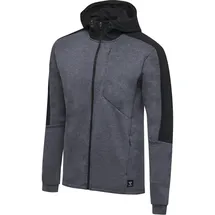 hummel hmlTROPPER Freizeit Kapuzenjacke Herren black iris melange S