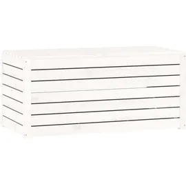 vidaXL Gartenbox Weiß 101x50,5x46,5 cm Massivholz Kiefer