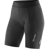 Gonso Lisa, Kurze Damen Fahrradhose, Radtight mit Dry Up Air Sitzpolster, Hohe Bewegungselastizität und Komfortbund, Enganliegende Passform, Schwarz, Gr. 46