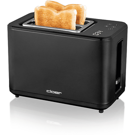 Cloer 3830 Digitaler Toaster Schwarz matt (900 Watt, Schlitze: 2)