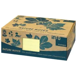Print Inform Haftnotizen 5655-11box, Recycling, 125x75mm, gelb, Quadratisch 4044355772430 Print Inform 12 Stück