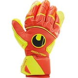 Uhlsport Herren Impulse Absolutgrip Reflex Handschuhe, Dynamic orange/Fluo gelb, 10