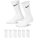 Nike Kinder EVERYDY CUSH CREW 6PR 108 Socken, White/Black, 34-38 - 34-38