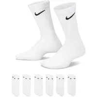 Nike Everydy Cush Crew Funktionssocken 6er Pack White/Black 34-38