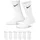 Nike Kinder EVERYDY CUSH CREW 6PR 108 Socken, White/Black, 34-38 - 34-38