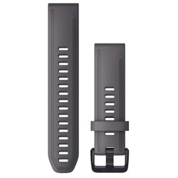  QUICKFIT-ARMBÄNDER 20 MM Schiefergraues Silikon mit violetten Teilen 