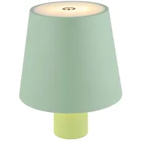GLOBO Tischlampe Flaschenleuchte Kunststoff, Metall 10,6 x 13 cm 3W 130lm warmweiß grün